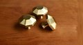 Gold geometric shaped drawer handle/Octagonal pyramid drawer pull/kitchen cabinet handle/Brass furniture hardware/Flat topped Octagonal knob