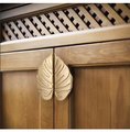 A pair of Monstera leaf drawer handles/Cheese Plant Leaf shaped cabinet pulls/Gold or Silver Tropical leaf door handles/Unique drawer handle