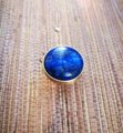 Electric blue lapis lazuli and gold brass drawer knob/blue stone cabinet handle/gemstone drawer pull/blue cabinet handle/blue hardware