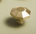 Gold geometric shaped drawer handle/Octagonal pyramid drawer pull/kitchen cabinet handle/Brass furniture hardware/Flat topped Octagonal knob