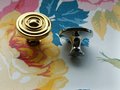 Shiny circle brass button door handle/Round gold or silver cabinet pull/metal furniture hardware/round brass drawer knob/Brass door knob