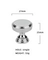 Classic round brass button door handle/round gold or silver cabinet pull/metal furniture hardware/round brass drawer knob/Brass door knob