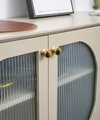 Tiger eye stone or white turquoise and brass drawer pull/Golden semi precious stone cabinet handle/Gold gemstone door knob/Luxury hardware