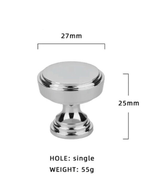 Classic round brass button door handle/round gold or silver cabinet pull/metal furniture hardware/round brass drawer knob/Brass door knob
