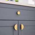 Super Shiny Gold or Silver Sun Ray inspired art deco design Cabinet Pull/semi circle door handle /round drawer knob/ chrome handle/IKEA hack