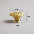 Antique Baroque style drawer knob/Brass oval cabinet pull/gold or silver Regency style door handle/gold Furniture hardware/rocco drawer pull