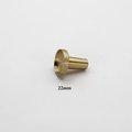 Round craft supply drawer handle for customising in brass or matte black/Black or gold cabinet knobs designed for adding individual inserts