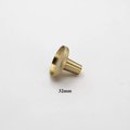 Round craft supply drawer handle for customising in brass or matte black/Black or gold cabinet knobs designed for adding individual inserts