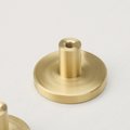 Classic round gold brass drawer knob/gold button drawer handle/matte gold brass cabinet pull/gold furniture hardware/IKEA hack door handle