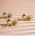 Cute Gold Brass Bow Shaped cabinet pull/gold bow drawer handle/gold furniture hardware/ribbon bow door knob/bedroom furniture hardware