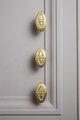 Antique Baroque style drawer knob/Brass oval cabinet pull/gold or silver Regency style door handle/gold Furniture hardware/rocco drawer pull