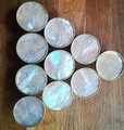 Round Iridescent Abalone Shell Drawer pull/Pearl Cabinet pull/mother of pearl door handle/light abalone knob/shell furniture hardware