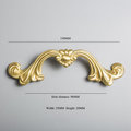 Gold baroque style solid brass cabinet pull/Antique French style drawer handle/brass furniture hardware/Gold Rocco style door handle