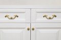 Gold baroque style solid brass cabinet pull/Antique French style drawer handle/brass furniture hardware/Gold Rocco style door handle