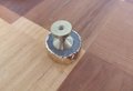 Round white quartz drawer handle with gold edges/gemstone and brass door knob/white crystal cabinet handle/gold brass and crystal hardware