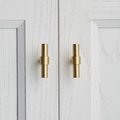Silky gold brass cabinet bar handle/solid brass drawer pull/gold cabinet pull/Brass furniture hardware/classic door handle/kitchen hardware