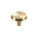 Circular brushed pattern drawer knob/Classic round brass cabinet handle/Gold brass button shaped cabinet pull/Gold brass kitchen hardware