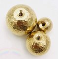 Shiny hammered brass ball drawer knob/textured gold ball cabinet pull/shiny gold ball drawer handle/brass furniture hardware/round gold knob