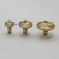 Round craft supply drawer handle for customising in brass or matte black/Black or gold cabinet knobs designed for adding individual inserts