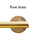 Shiny Gold Brass 8mm or 10mm thick bar pull handle with round backplates/gold drawer pull/kitchen furniture hardware/retro gold door handle