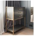 Industrial chic drawer handle/Brass hexagonal cabinet handle/Geometric man cave hardware/Hexagonal brass bar handle/gold furniture hardware