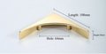 Gold curved triangle cabinet pull/Geometric drawer handle/Flush finish drawer pull/Modern furniture hardware/Gold kitchen decor/IKEA hack