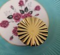 Super Shiny Gold or Silver Sun Ray inspired art deco design Cabinet Pull/semi circle door handle /round drawer knob/ chrome handle/IKEA hack