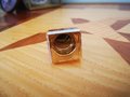 Square cut golden crystal Cabinet Pull/Vintage style crystal drawer handle/Mid century modern crystal drawer knob/Retro style square handle
