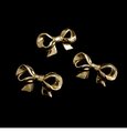 Cute Gold Brass Bow Shaped cabinet pull/gold bow drawer handle/gold furniture hardware/ribbon bow door knob/bedroom furniture hardware