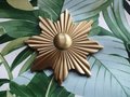 Large Gold Art Deco inspired Sunburst Cabinet Pull/star shaped Door Handle/statement drawer pull/wardrobe door handle/decorative handle