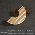 A Pair of Gold brass Fish Scale Cabinet Pulls/half circle wardrobe handles/statement handles/large cabinet handles/Semi circle drawer handle