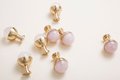Semi precious stone ball and brass egg cup drawer handle/marble ball and brass cabinet handle/stone furniture hardware/gemstone door knob