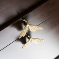 Brass butterfly on a branch cabinet handle/Monarch butterfly cabinet pull/butterfly door handle/gold butterfly knob/Gold furniture hardware