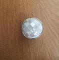 Checked white mother of pearl drawer pull/white pearl cabinet handle/pearl furniture hardware/white shell cabinet pull/gold pearl door knob