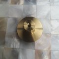 Checked yellow mother of pearl drawer pull/Gold pearl cabinet handle/pearl furniture hardware/golden shell cabinet pull/gold pearl knob