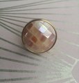 Checked pink mother of pearl drawer pull/pink pearl cabinet handle/pearl furniture hardware/pink shell cabinet pull/gold pearl door knob