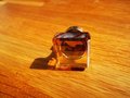 Square cut golden crystal Cabinet Pull/Vintage style crystal drawer handle/Mid century modern crystal drawer knob/Retro style square handle