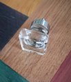 Square cut clear crystal cabinet Pull/Vintage style crystal drawer handle/Mid century modern crystal drawer knob/Retro style square handle