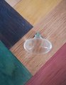 Mid century modern clear crystal cabinet pull/Transparent  oval shaped door knob/crystal furniture hardware/vintage style egg shaped handle