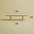 Matte gold brass cabinet bar handle/gold brass drawer pull/kitchen cabinet hardware/classic furniture hardware/gold door handles for DIY