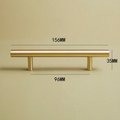 Matte gold brass cabinet bar handle/gold brass drawer pull/kitchen cabinet hardware/classic furniture hardware/gold door handles for DIY