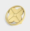 Clover shaped drawer handle/Gold brass door handle/Geometric style cabinet handle/Gold clover shaped door knob/Brass furniture hardware