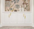 Guardian angel feather design cabinet handle/Gold or Silver bird feather drawer pull/Floating feather door handle/Gold furniture hardware