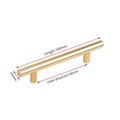 Gold stainless steel cylindrical rod cabinet bar handle/Simple matte gold drawer handle/Modern gold hardware/Gold kitchen cabinet pulls