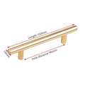 Gold stainless steel cylindrical rod cabinet bar handle/Simple matte gold drawer handle/Modern gold hardware/Gold kitchen cabinet pulls