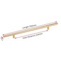 Gold stainless steel cylindrical rod cabinet bar handle/Simple matte gold drawer handle/Modern gold hardware/Gold kitchen cabinet pulls