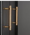 Gold knurled cabinet bar handle/Textured brass cabinet drawer pull/Gold brass door pull/Kitchen hardware/Brass door handle/Reticulated pulls