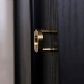 Gold brass circle cabinet handle/O shaped door handle/small circle drawer pull/circle shaped door knob/gold furniture hardware/retro handle
