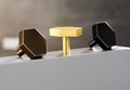 Gold, Black or Bronze Hexagonal drawer handle/Brass geometric cabinet handle/hexagon shaped drawer knob/brass furniture hardware/IKEA hack