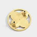 Clover shaped drawer handle/Gold brass door handle/Geometric style cabinet handle/Gold clover shaped door knob/Brass furniture hardware